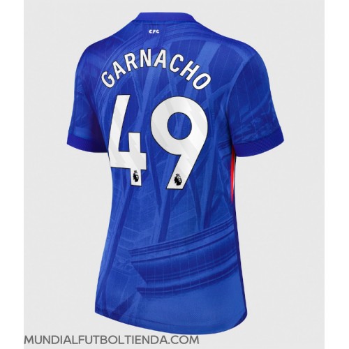 Camiseta Chelsea Alejandro Garnacho #49 Primera Equipación Replica 2025-26 para mujer mangas cortas